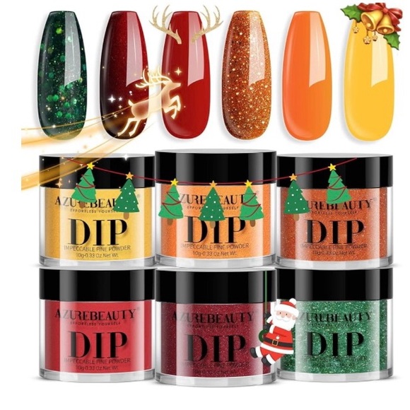 CHRISTMAS COLORS DIP  NAIL POLISH  KIT - Picture 7 of 13